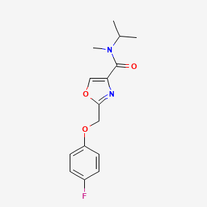 2-[(4-fluorophenoxy)methyl]-N-isopropyl-N-methyl-1,3-oxazole-4-carboxamide