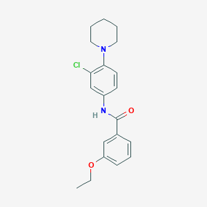 N-[3-chloro-4-(1-piperidinyl)phenyl]-3-ethoxybenzamide