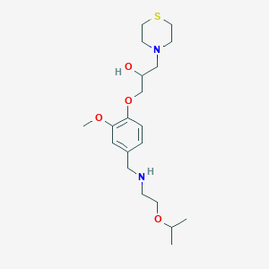 1-(4-{[(2-isopropoxyethyl)amino]methyl}-2-methoxyphenoxy)-3-(4-thiomorpholinyl)-2-propanol