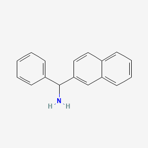 molecular formula C17H15N B596057 Naphthalen-2-yl(phenyl)methanamine CAS No. 16149-05-6