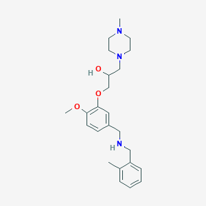 1-(2-methoxy-5-{[(2-methylbenzyl)amino]methyl}phenoxy)-3-(4-methyl-1-piperazinyl)-2-propanol