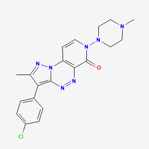 3-(4-chlorophenyl)-2-methyl-7-(4-methyl-1-piperazinyl)pyrazolo[5,1-c]pyrido[4,3-e][1,2,4]triazin-6(7H)-one
