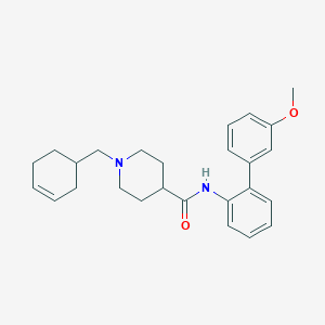 molecular formula C26H32N2O2 B5960640 1-(3-cyclohexen-1-ylmethyl)-N-(3'-methoxy-2-biphenylyl)-4-piperidinecarboxamide 