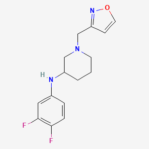 N-(3,4-difluorophenyl)-1-(3-isoxazolylmethyl)-3-piperidinamine