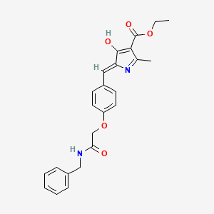 ETHYL (5Z)-5-({4-[(BENZYLCARBAMOYL)METHOXY]PHENYL}METHYLIDENE)-2-METHYL-4-OXO-4,5-DIHYDRO-1H-PYRROLE-3-CARBOXYLATE