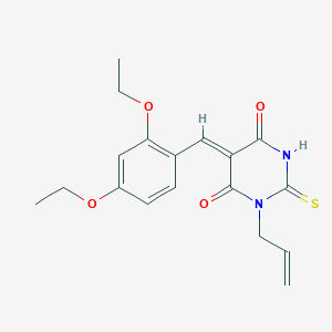 1-allyl-5-(2,4-diethoxybenzylidene)-2-thioxodihydro-4,6(1H,5H)-pyrimidinedione