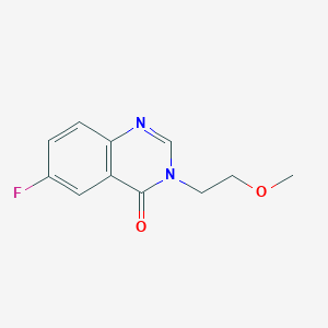 molecular formula C11H11FN2O2 B5960700 6-fluoro-3-(2-methoxyethyl)quinazolin-4(3H)-one 