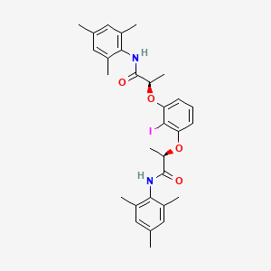molecular formula C30H35IN2O4 B596072 (R,R)-2-碘-1,3-双[1-(间甲苯甲酰基)乙氧基]苯 CAS No. 1226896-38-3