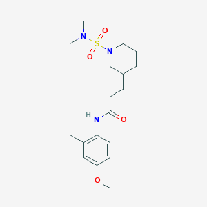 3-{1-[(dimethylamino)sulfonyl]-3-piperidinyl}-N-(4-methoxy-2-methylphenyl)propanamide