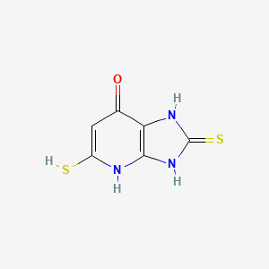 molecular formula C6H5N3OS2 B596074 7-Hydroxy-1H-imidazo[4,5-b]pyridine-2,5(3H,4H)-dithione CAS No. 195738-31-9