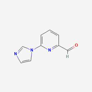molecular formula C9H7N3O B596075 6-(1h-Imidazol-1-yl)picolinaldehyde CAS No. 1314912-65-6