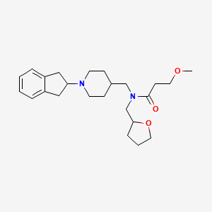 N-{[1-(2,3-dihydro-1H-inden-2-yl)-4-piperidinyl]methyl}-3-methoxy-N-(tetrahydro-2-furanylmethyl)propanamide