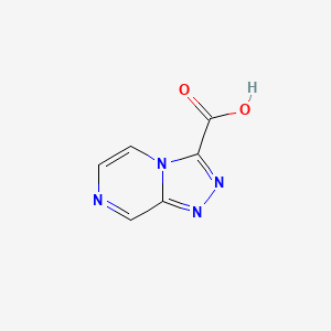 molecular formula C6H4N4O2 B596078 [1,2,4]Triazolo[4,3-a]pyrazine-3-carboxylic acid CAS No. 1245644-97-6