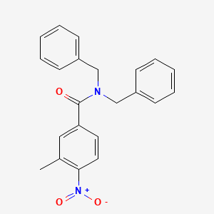 molecular formula C22H20N2O3 B5960797 N,N-dibenzyl-3-methyl-4-nitrobenzamide 