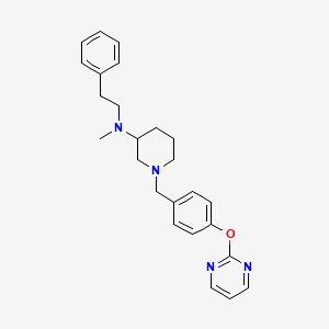 N-methyl-N-(2-phenylethyl)-1-[4-(2-pyrimidinyloxy)benzyl]-3-piperidinamine