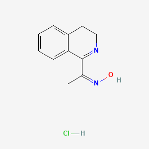 (NZ)-N-[1-(3,4-dihydroisoquinolin-1-yl)ethylidene]hydroxylamine;hydrochloride