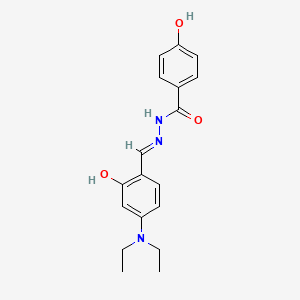 molecular formula C18H21N3O3 B5960855 N'-[4-(diethylamino)-2-hydroxybenzylidene]-4-hydroxybenzohydrazide 