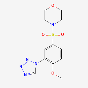 4-{[4-methoxy-3-(1H-tetrazol-1-yl)phenyl]sulfonyl}morpholine