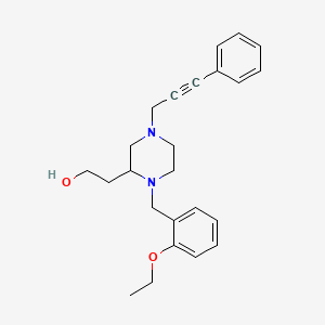 2-[1-(2-ethoxybenzyl)-4-(3-phenyl-2-propyn-1-yl)-2-piperazinyl]ethanol