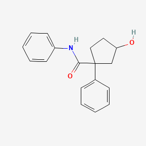 3-hydroxy-N,1-diphenylcyclopentane-1-carboxamide