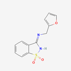 N-(2-furylmethyl)-1,2-benzisothiazol-3-amine 1,1-dioxide