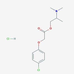 molecular formula C13H19Cl2NO3 B5960949 2-(dimethylamino)propyl (4-chlorophenoxy)acetate hydrochloride 