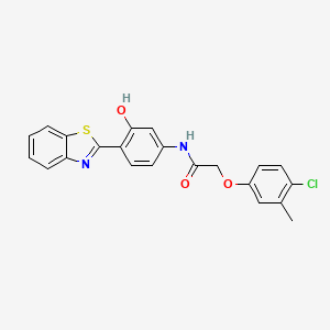 N-[4-(1,3-benzothiazol-2-yl)-3-hydroxyphenyl]-2-(4-chloro-3-methylphenoxy)acetamide