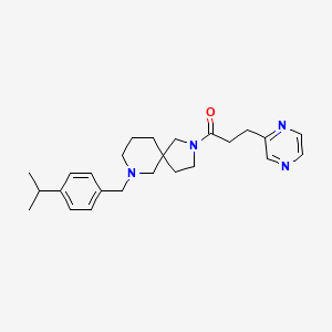 7-(4-isopropylbenzyl)-2-[3-(2-pyrazinyl)propanoyl]-2,7-diazaspiro[4.5]decane