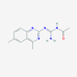 N-{amino[(4,6-dimethyl-2-quinazolinyl)amino]methylene}acetamide