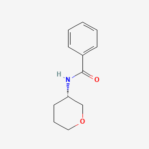 molecular formula C12H15NO2 B596103 (S)-N-(tetrahydro-2H-pyran-3-yl)benzamide CAS No. 1310412-60-2