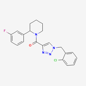 1-{[1-(2-chlorobenzyl)-1H-1,2,3-triazol-4-yl]carbonyl}-2-(3-fluorophenyl)piperidine