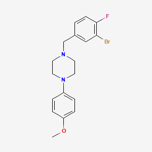 1-(3-bromo-4-fluorobenzyl)-4-(4-methoxyphenyl)piperazine