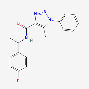 N-[1-(4-fluorophenyl)ethyl]-5-methyl-1-phenyl-1H-1,2,3-triazole-4-carboxamide