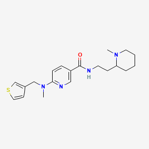 N-[2-(1-methyl-2-piperidinyl)ethyl]-6-[methyl(3-thienylmethyl)amino]nicotinamide