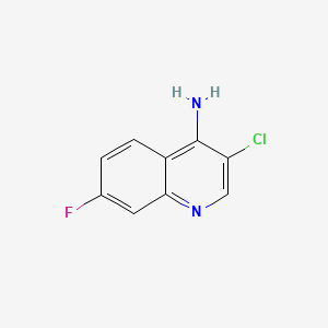 B596114 3-Chloro-7-fluoroquinolin-4-amine CAS No. 1210325-99-7