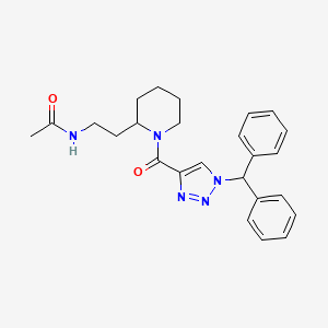 N-[2-(1-{[1-(diphenylmethyl)-1H-1,2,3-triazol-4-yl]carbonyl}-2-piperidinyl)ethyl]acetamide