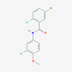 5-bromo-2-chloro-N-(3-chloro-4-methoxyphenyl)benzamide