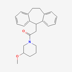 1-(10,11-dihydro-5H-dibenzo[a,d][7]annulen-5-ylacetyl)-3-methoxypiperidine