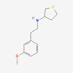 molecular formula C13H19NOS B5961217 N-[2-(3-methoxyphenyl)ethyl]tetrahydro-3-thiophenamine 