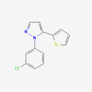 B596122 1-(3-chlorophenyl)-5-(thiophen-2-yl)-1H-pyrazole CAS No. 1269294-21-4