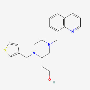 2-[4-(8-quinolinylmethyl)-1-(3-thienylmethyl)-2-piperazinyl]ethanol