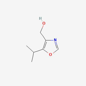 molecular formula C7H11NO2 B596123 (5-异丙氧基恶唑-4-基)甲醇 CAS No. 1210700-52-9