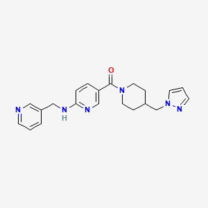 [4-(Pyrazol-1-ylmethyl)piperidin-1-yl]-[6-(pyridin-3-ylmethylamino)pyridin-3-yl]methanone