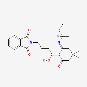 2-{4-[2-(sec-butylamino)-4,4-dimethyl-6-oxocyclohex-1-en-1-yl]-4-oxobutyl}-1H-isoindole-1,3(2H)-dione