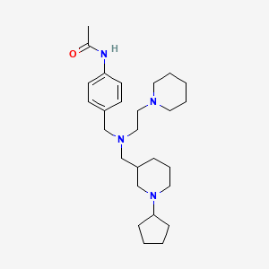 N-[4-({[(1-cyclopentyl-3-piperidinyl)methyl][2-(1-piperidinyl)ethyl]amino}methyl)phenyl]acetamide