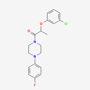 1-[2-(3-chlorophenoxy)propanoyl]-4-(4-fluorophenyl)piperazine