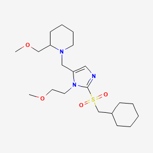 1-[[2-(Cyclohexylmethylsulfonyl)-3-(2-methoxyethyl)imidazol-4-yl]methyl]-2-(methoxymethyl)piperidine