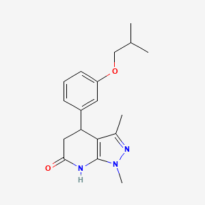 4-(3-isobutoxyphenyl)-1,3-dimethyl-1,4,5,7-tetrahydro-6H-pyrazolo[3,4-b]pyridin-6-one