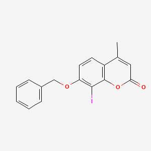 7-(benzyloxy)-8-iodo-4-methyl-2H-chromen-2-one