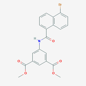 dimethyl 5-[(5-bromo-1-naphthoyl)amino]isophthalate